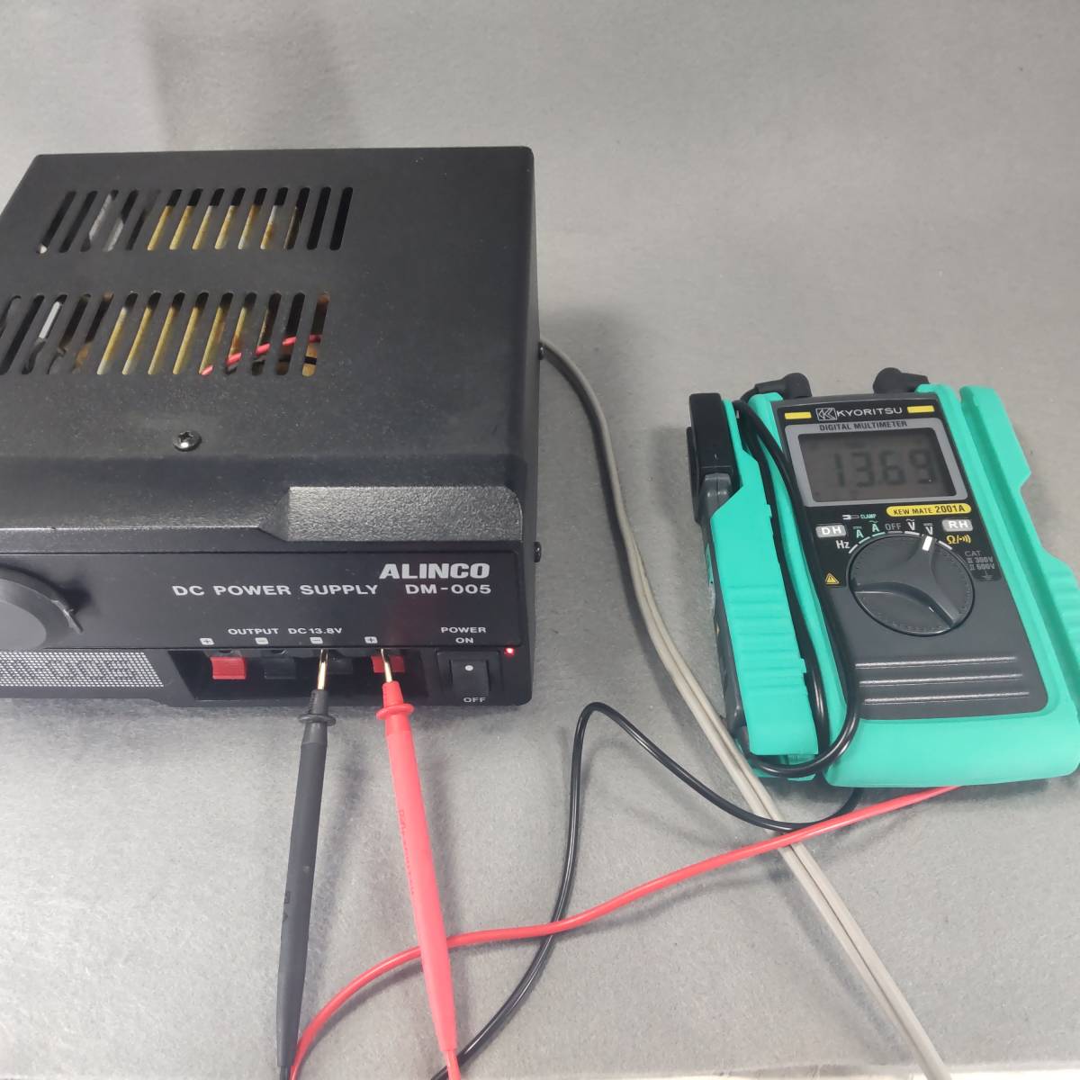 ALINCO アルインコ 安定化電源 DC POWER SUPPLY DM-005 中古品