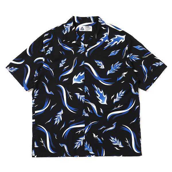【限定セール，SALE】 XL size CHALLENGER チャレンジャー S/S FIRE LEAF SHIRT アロハシャツ ファイヤー 22ss 開襟(XLサイズ以上)｜売買されたオークション情報、yahooの商品情報をアーカイブ公開 - オークファン 半袖シャツ一般