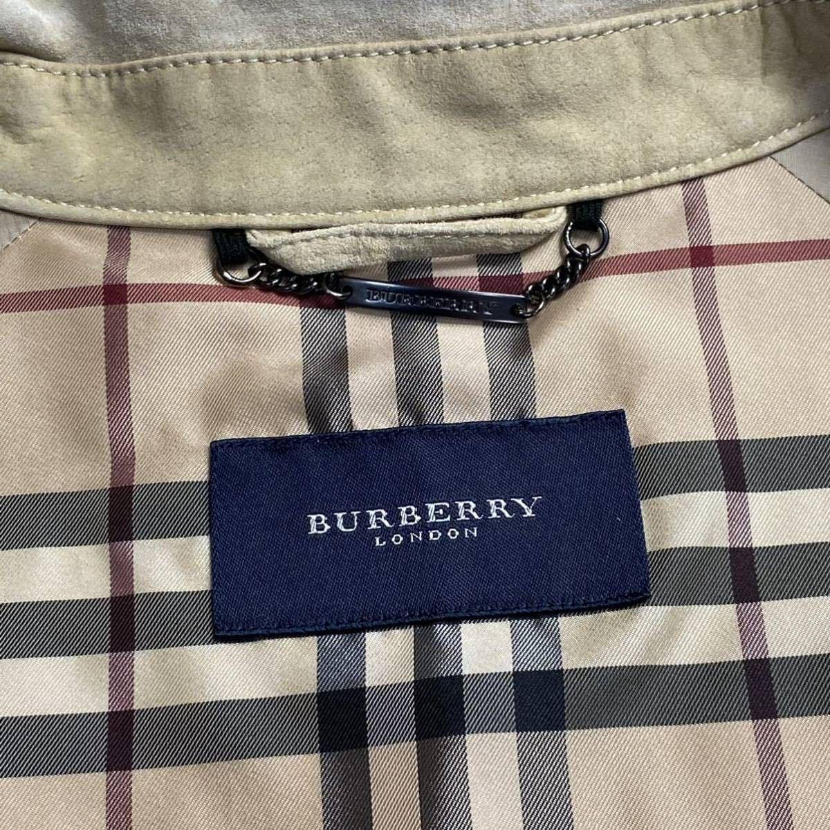 バーバリー/BURBERRY LONDON】 起毛スエード レザージャケット 