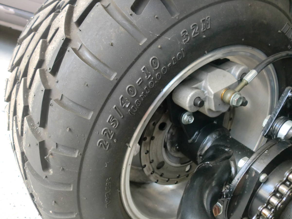 赤字超特価，本物保証 トライク 改造用に !!　タイヤ 225/40-10　検，モンキー ミニバギー ミニカー