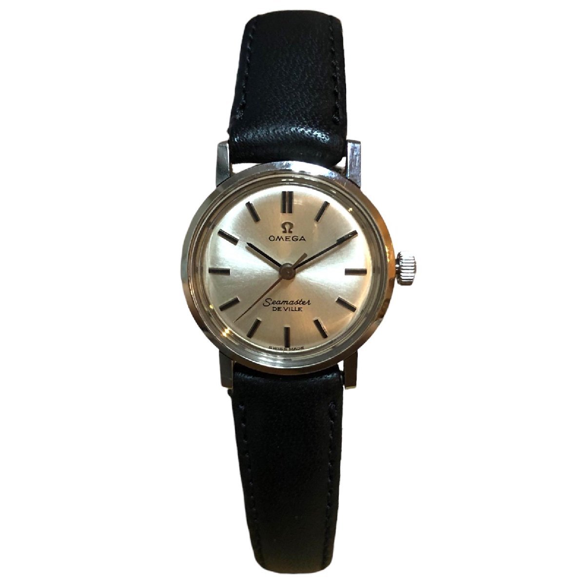 OMEGA オメガ シーマスター デビル ダブルネーム 手巻き シルバー文字 