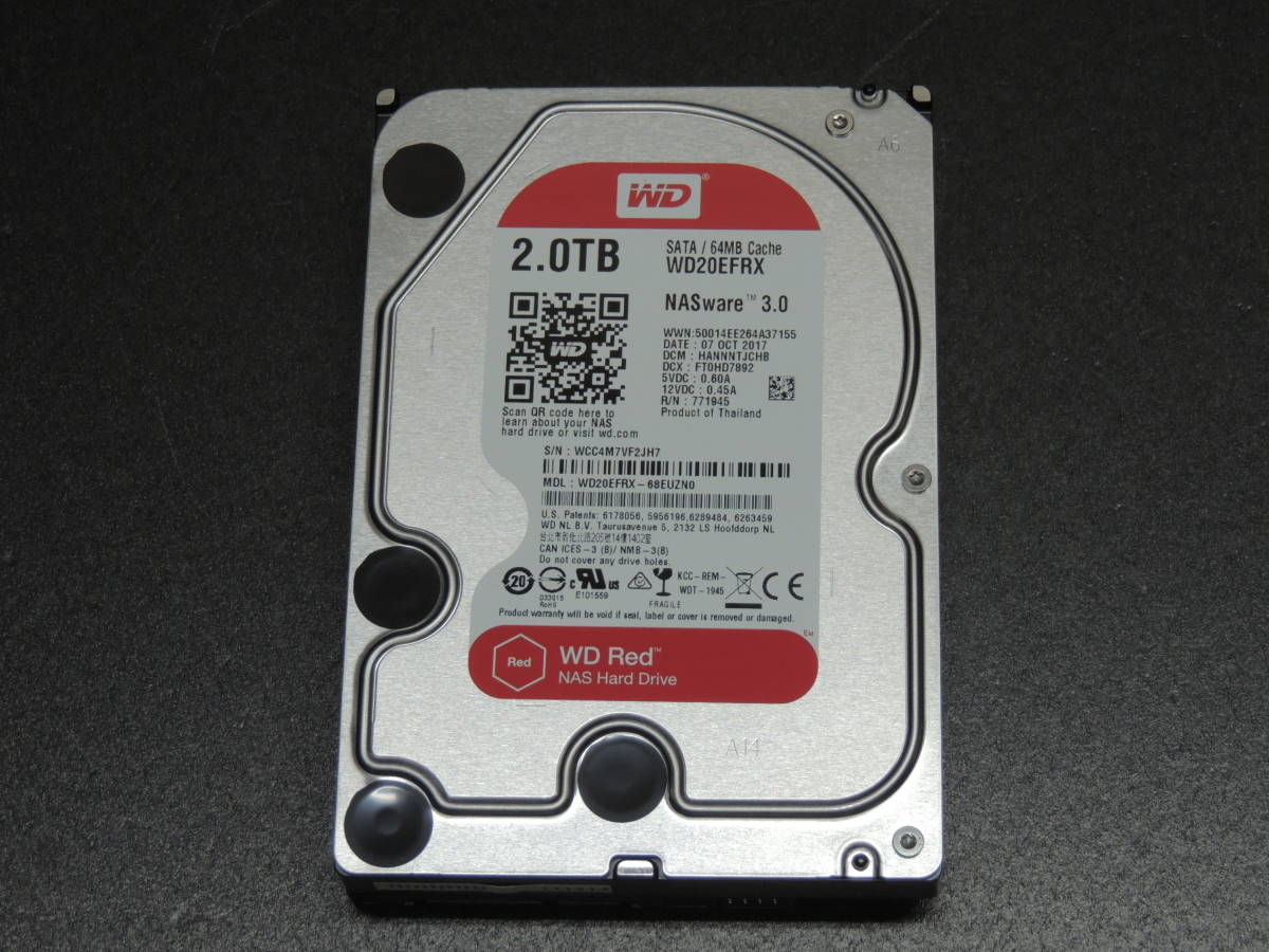2TB WD Red WD20EFRX 3.5インチHDD Digital NAS Western SATA - 3.5 