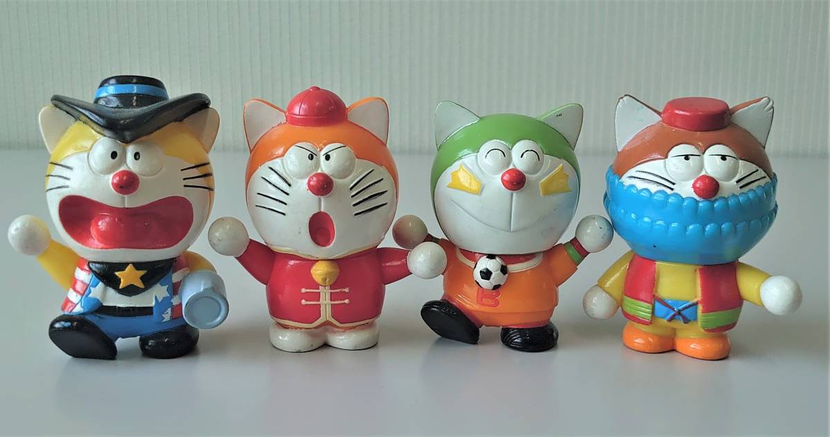 ザ・ドラえもんズ】キャラクター4体ソフビ☆USED☆バンダイ