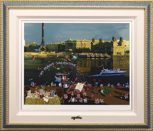 真作】【WISH】ヒロ・ヤマガタ「恋人たちのフェスティバル」シルク