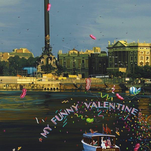 真作】【WISH】ヒロ・ヤマガタ「恋人たちのフェスティバル」シルク