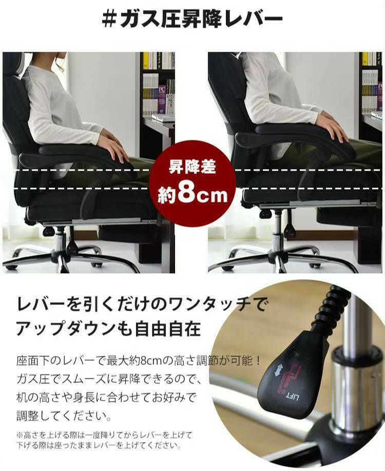 未使用訳有 スライド格納式フットレスト リクライニングハイバックオフィスチェア 専用クッション付 SX-50080 PU/PVCブラック 要組立 ハイバック オフィスチェア フットレスト付き 一体型フットレスト付き 0 ビジネスチェア