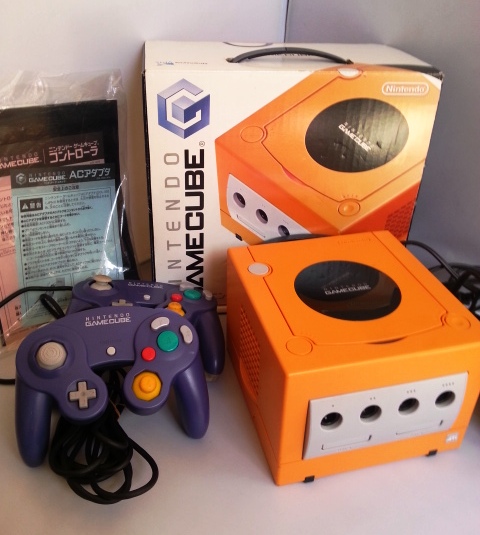 ■任天堂ゲームキューブ セット オレンジ ★コントローラー２個_1