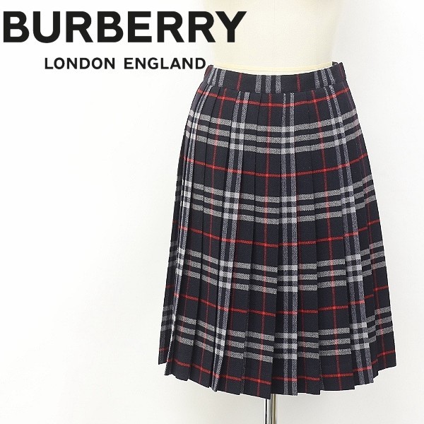 美品 ヴィンテージ◇BURBERRYS/バーバリー ノバチェック柄 プリーツ
