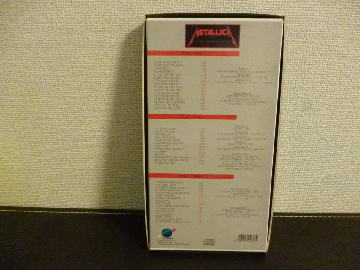 METALLICA / THE APOCALYPSE・メタリカ ・ 3CD ・ JAMES LARS KIRK 