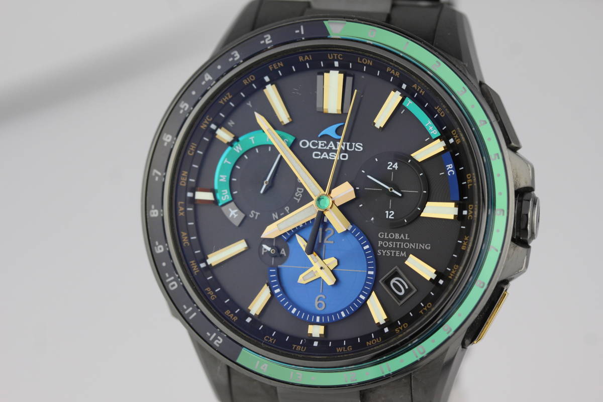 CASIO オシアナス GPSソーラー OCW-G1100E-1AJF エメラルド 世界限定 