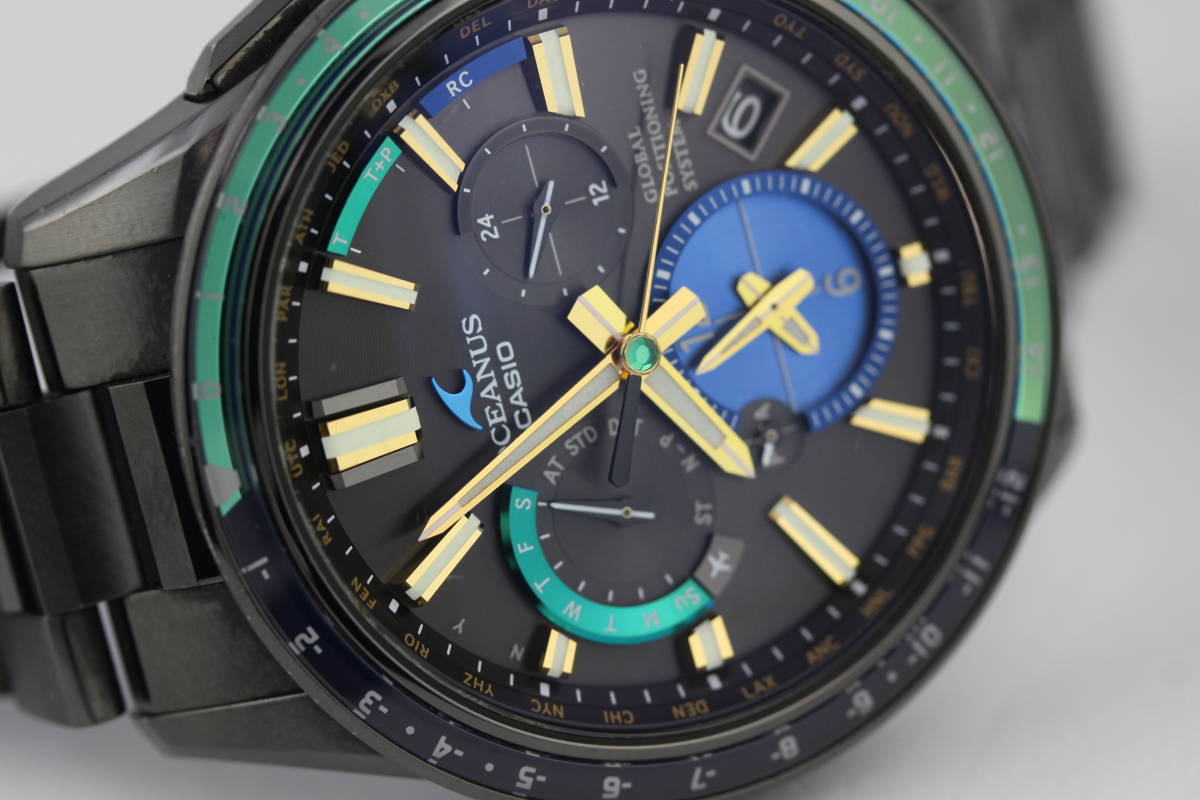 CASIO オシアナス GPSソーラー OCW-G1100E-1AJF エメラルド 世界限定 