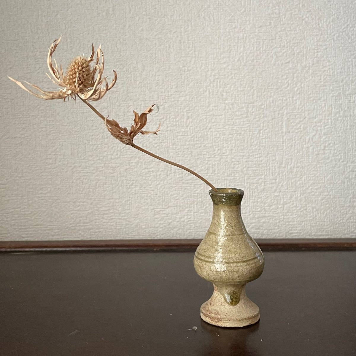 灰釉小仏花瓶 ＊古瀬戸 ＊鎌倉時代
