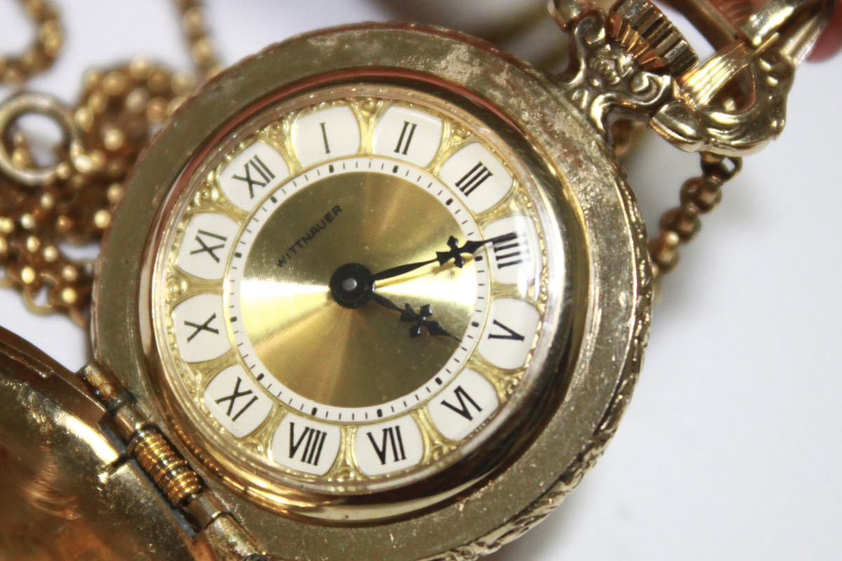 Wittnauer – スモールセコンド 金無垢 - 14k 懐中時計専門店 金無垢 