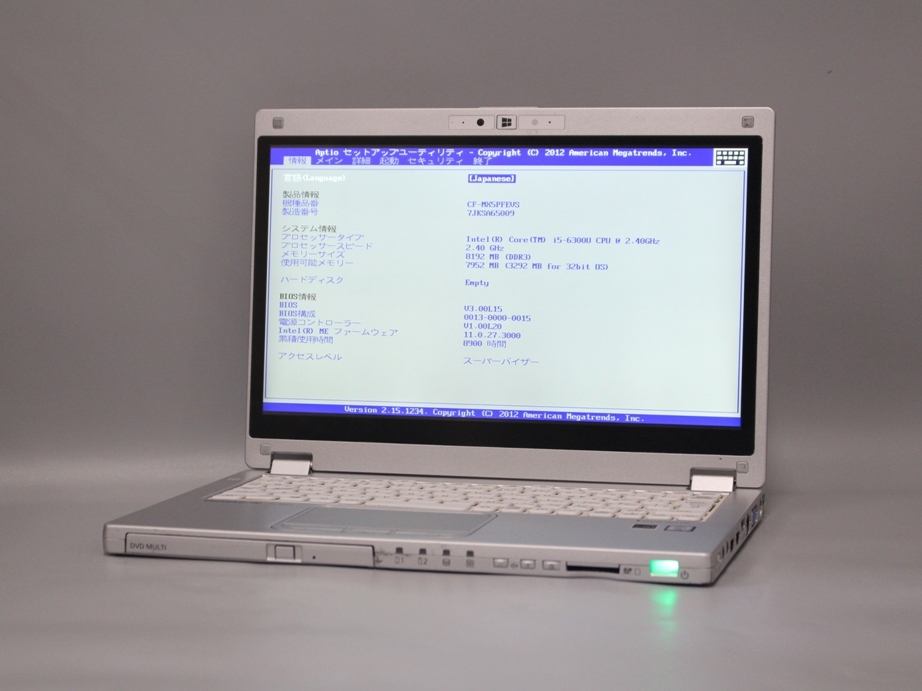 1円～ □ジャンク Panasonic Let's note FV1 / Core i5 1145G7 2.60GHz