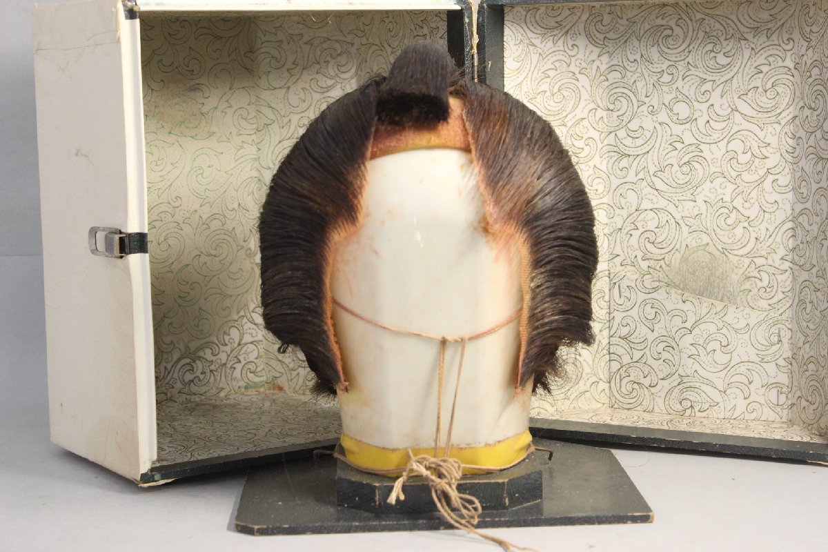 日本髪かつら 大衆演劇 舞台 のんこ 時代劇 衣装 ケース/箱付 7-C098Z