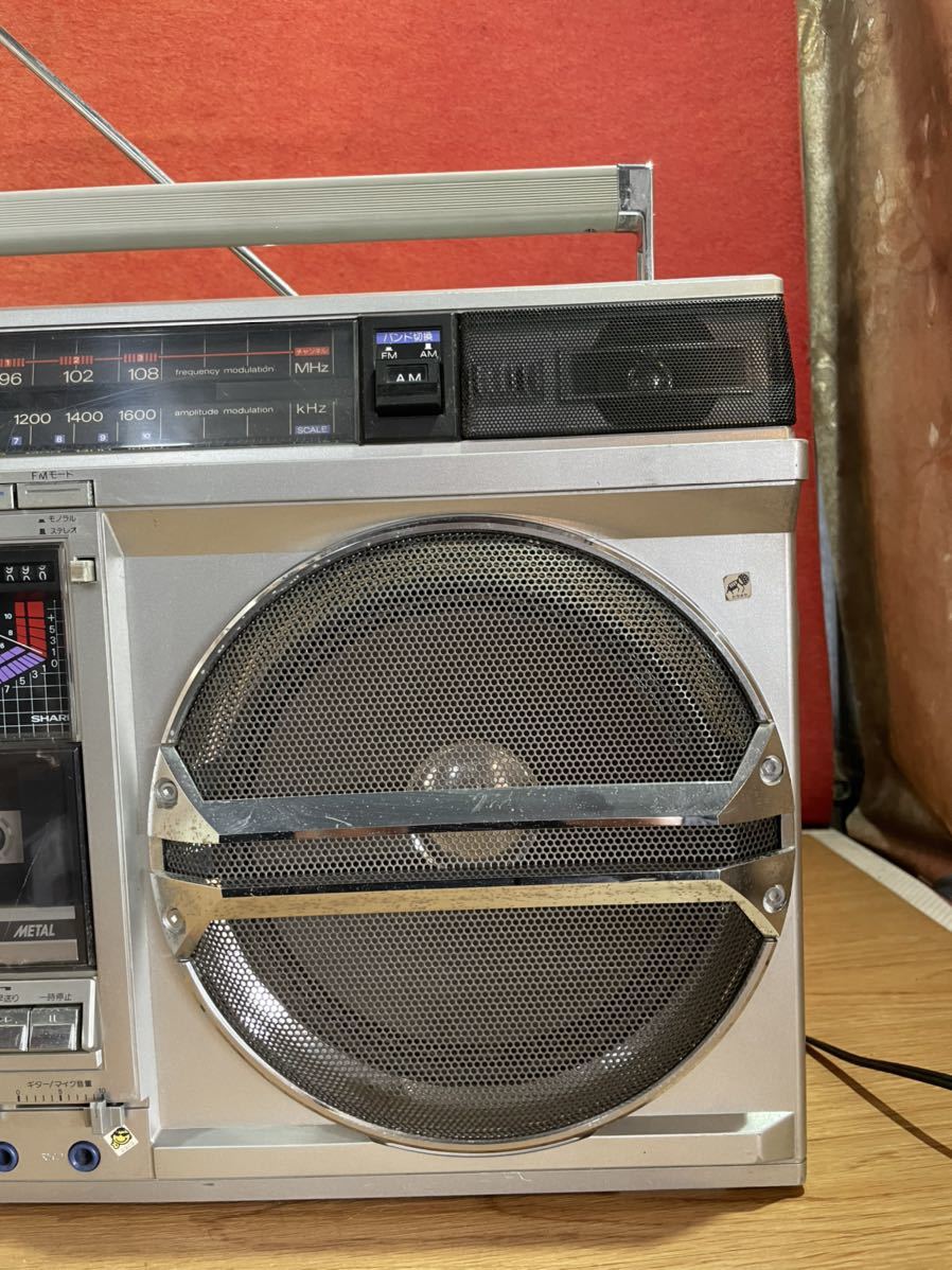 ① SHARP 大型ラジカセ / モデル GF-535 / 中古品 まあまあ綺麗 簡単