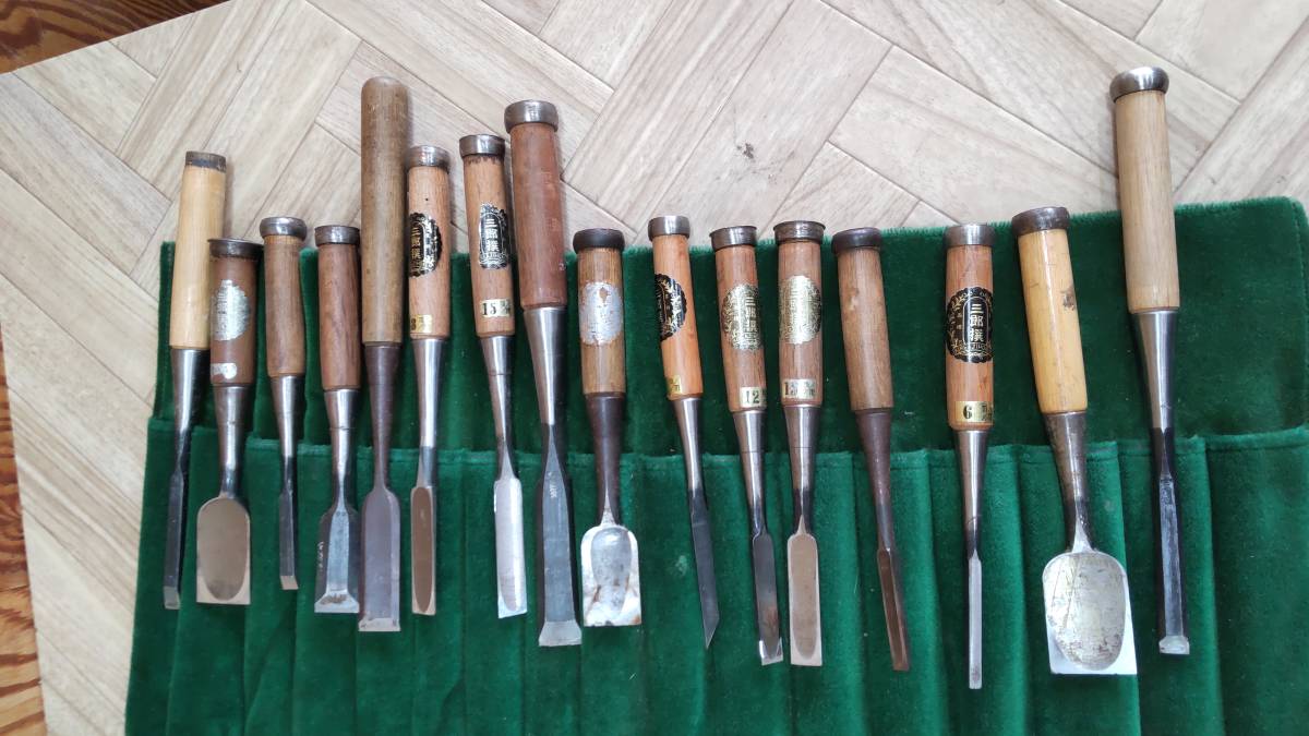 三郎撰 ノミ のみ 大工道具 16本セット 大工道具 のみ 工具 当時物 古民具 公式通販