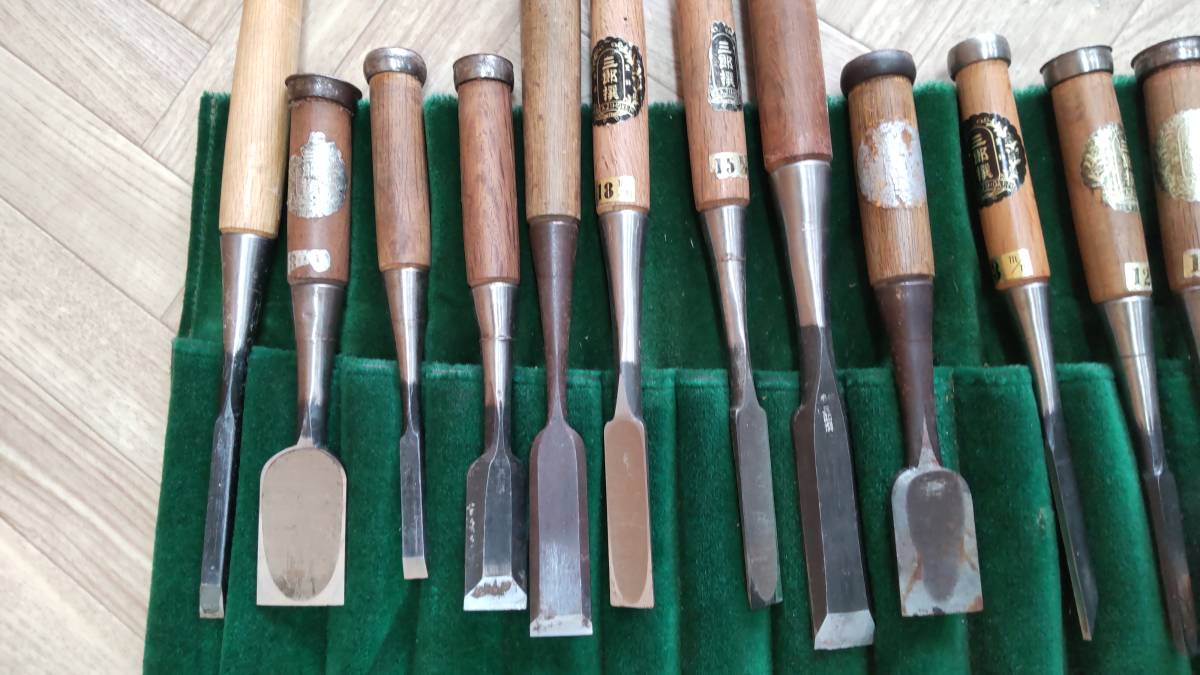 三郎撰 ノミ のみ 大工道具 16本セット 大工道具 のみ 工具 当時物 古民具 公式通販