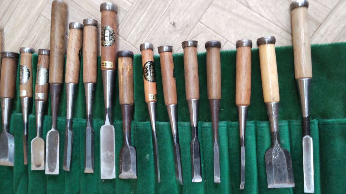 三郎撰 ノミ のみ 大工道具 16本セット 大工道具 のみ 工具 当時物 古民具 公式通販