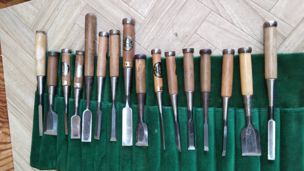三郎撰 ノミ のみ 大工道具 16本セット 大工道具 のみ 工具 当時物 古民具 公式通販