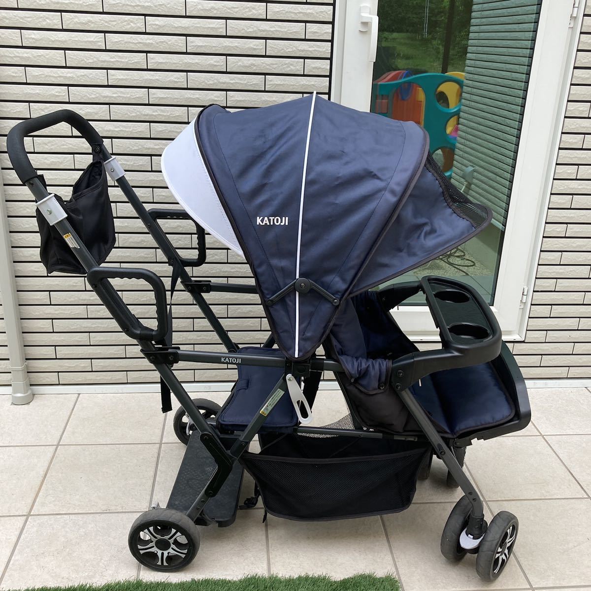 108-5_ベビーカー 二人でゴー（ネイビー）｜カトージ KATOJI 日進市 