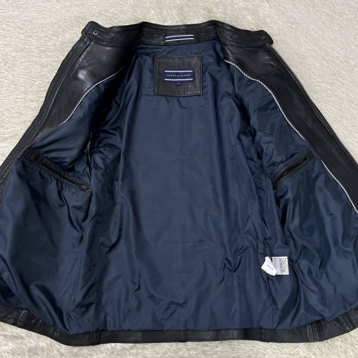 トミーヒルフィガー極上のゴートレザーTOMMY HILFIGER ライダース
