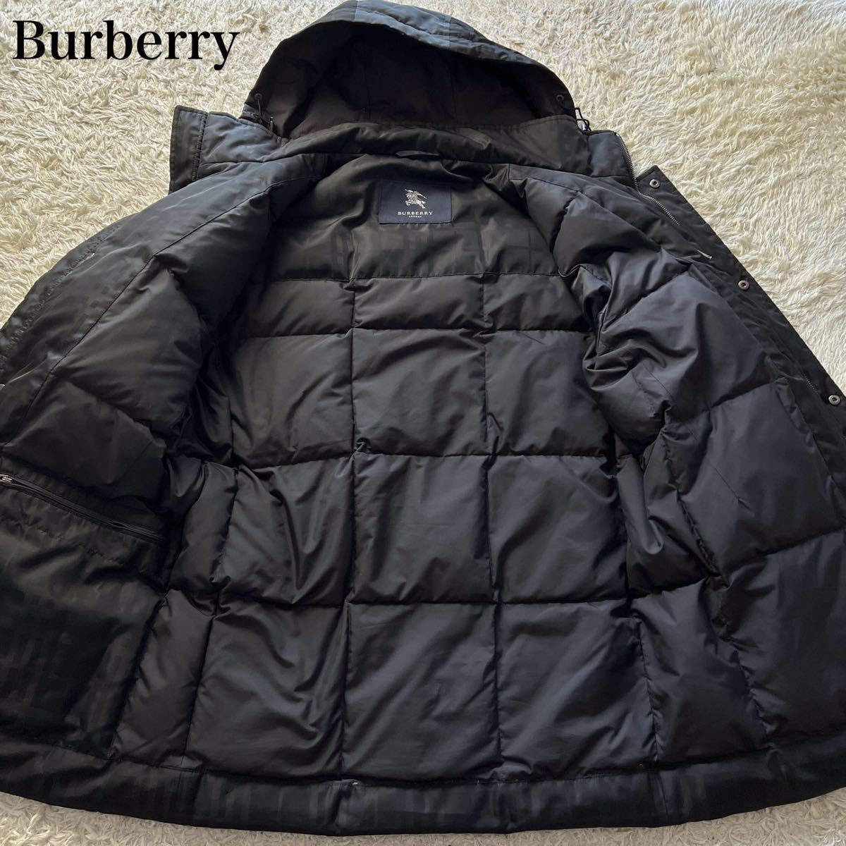 1円 ≪美品 希少L≫ バーバリーロンドン BURBERRY LONDON ラムレザー 