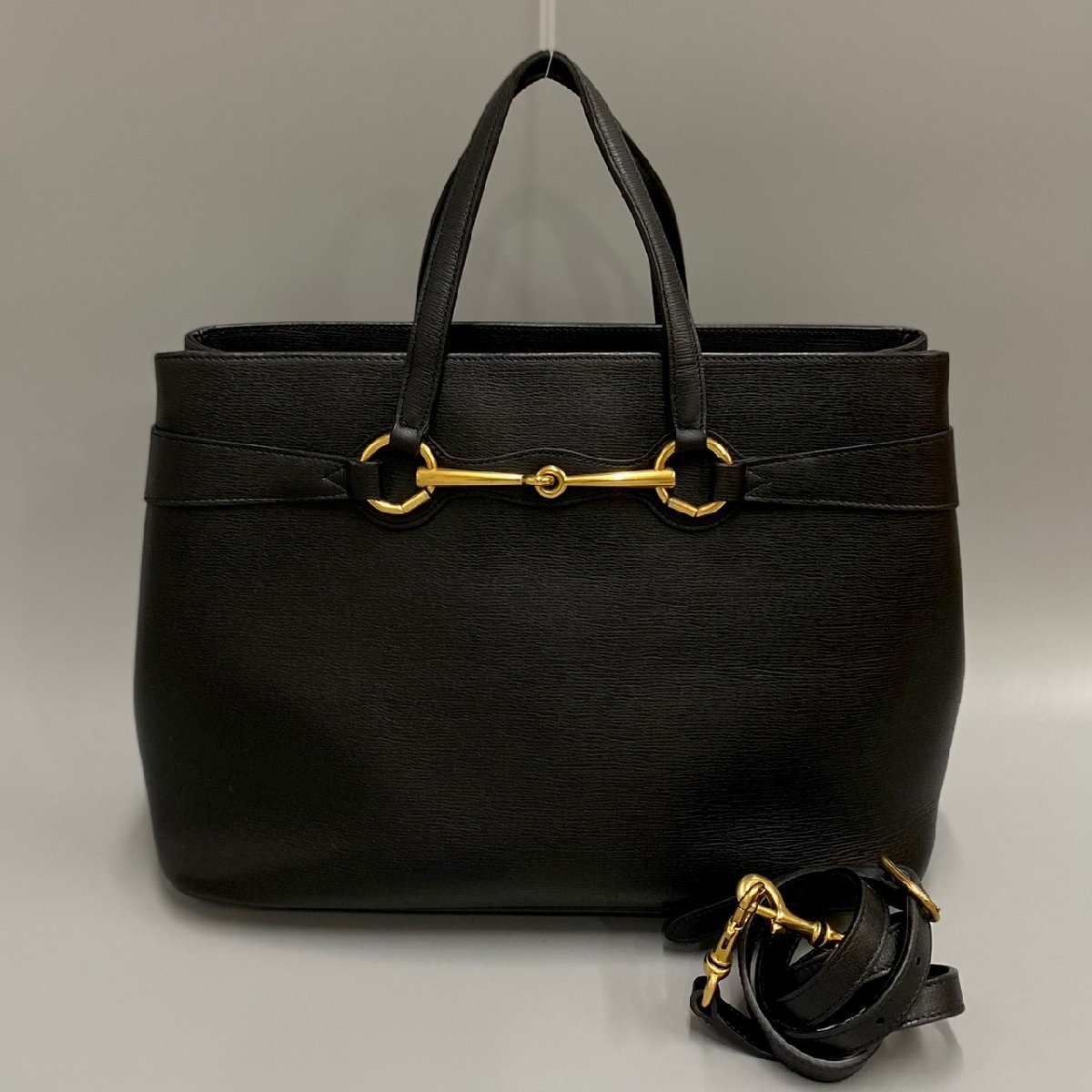 オールドグッチ GUCCI ホースビット 2wayショルダーバッグ レザー 本革 