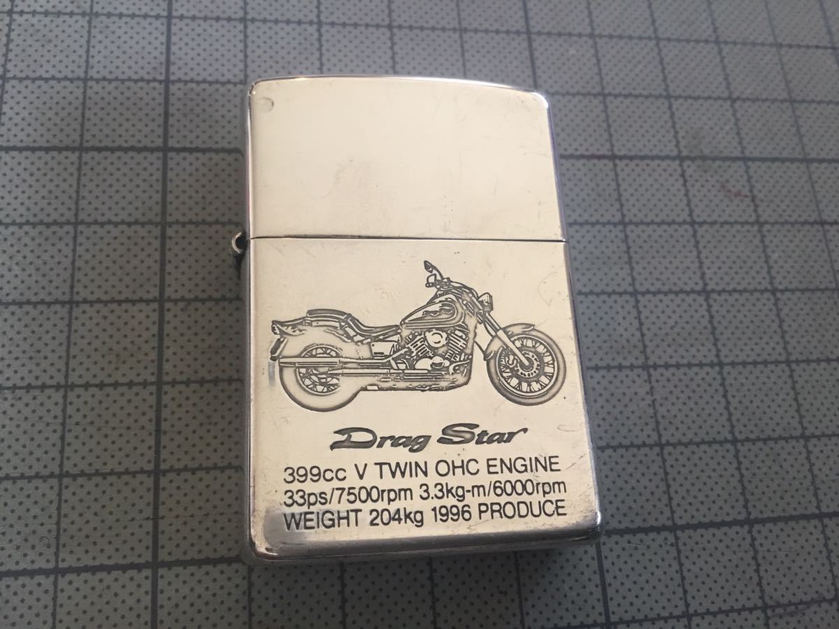 希少 YAMAHA 未使用 Star ドラッグスター zippo Drag オイルライター 