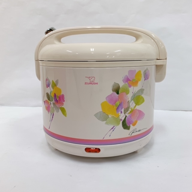 象印 電子ジャー TYA-1800 ZOJIRUSHI しあわせ 昭和レトロ 花柄 リセ