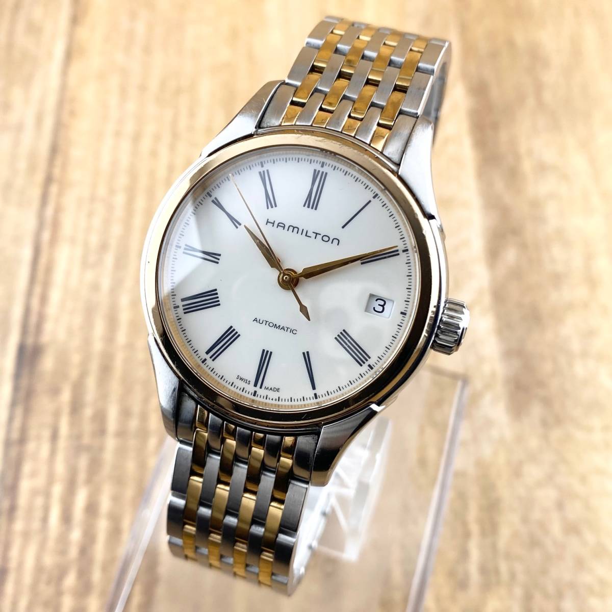 1円〜】HAMILTON ハミルトン 腕時計 メンズ AT 自動巻 H394250 