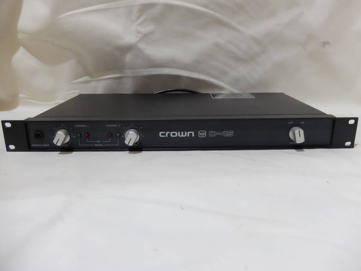 クラウン D-45 パワーアンプ CROWN D-45 パワーアンプ CROWN □□CROWN