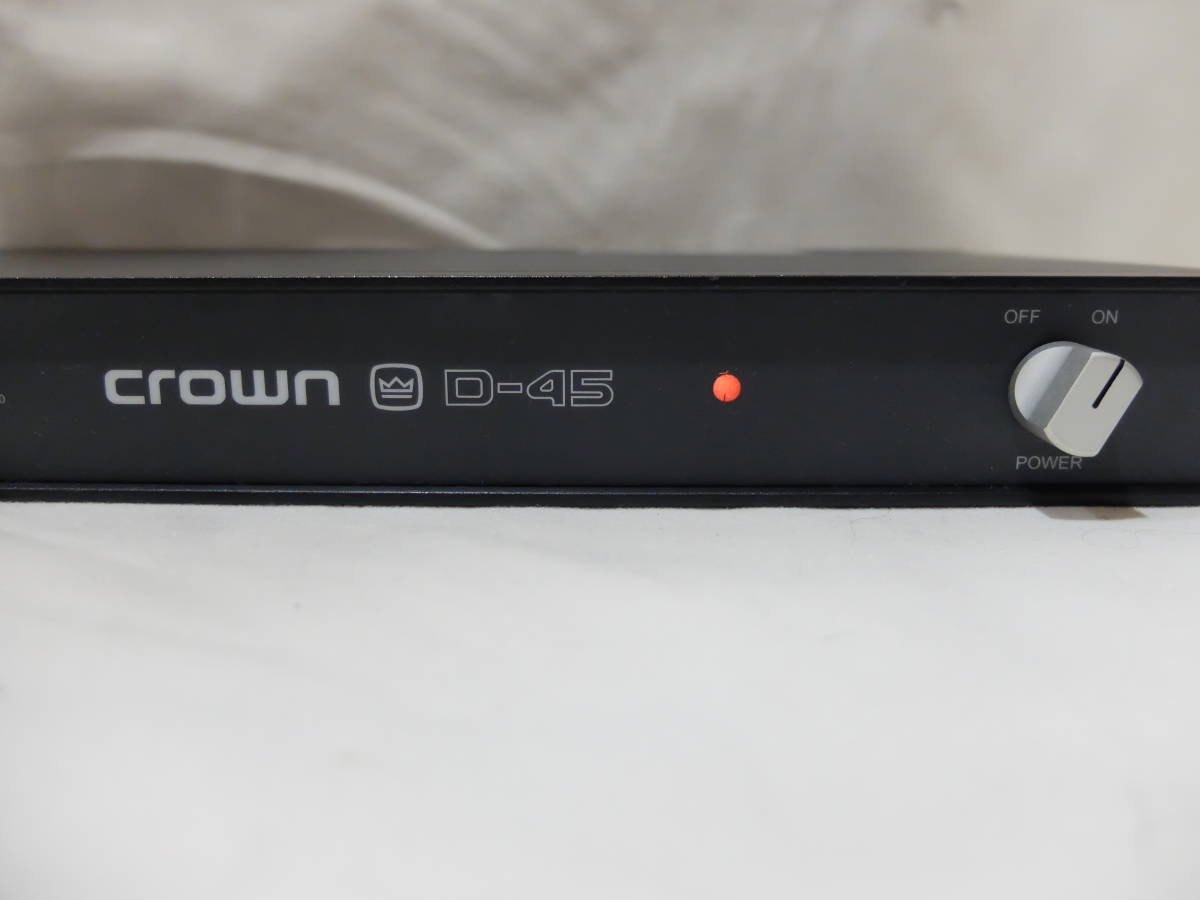 クラウン D-45 パワーアンプ CROWN D-45 パワーアンプ CROWN □□CROWN