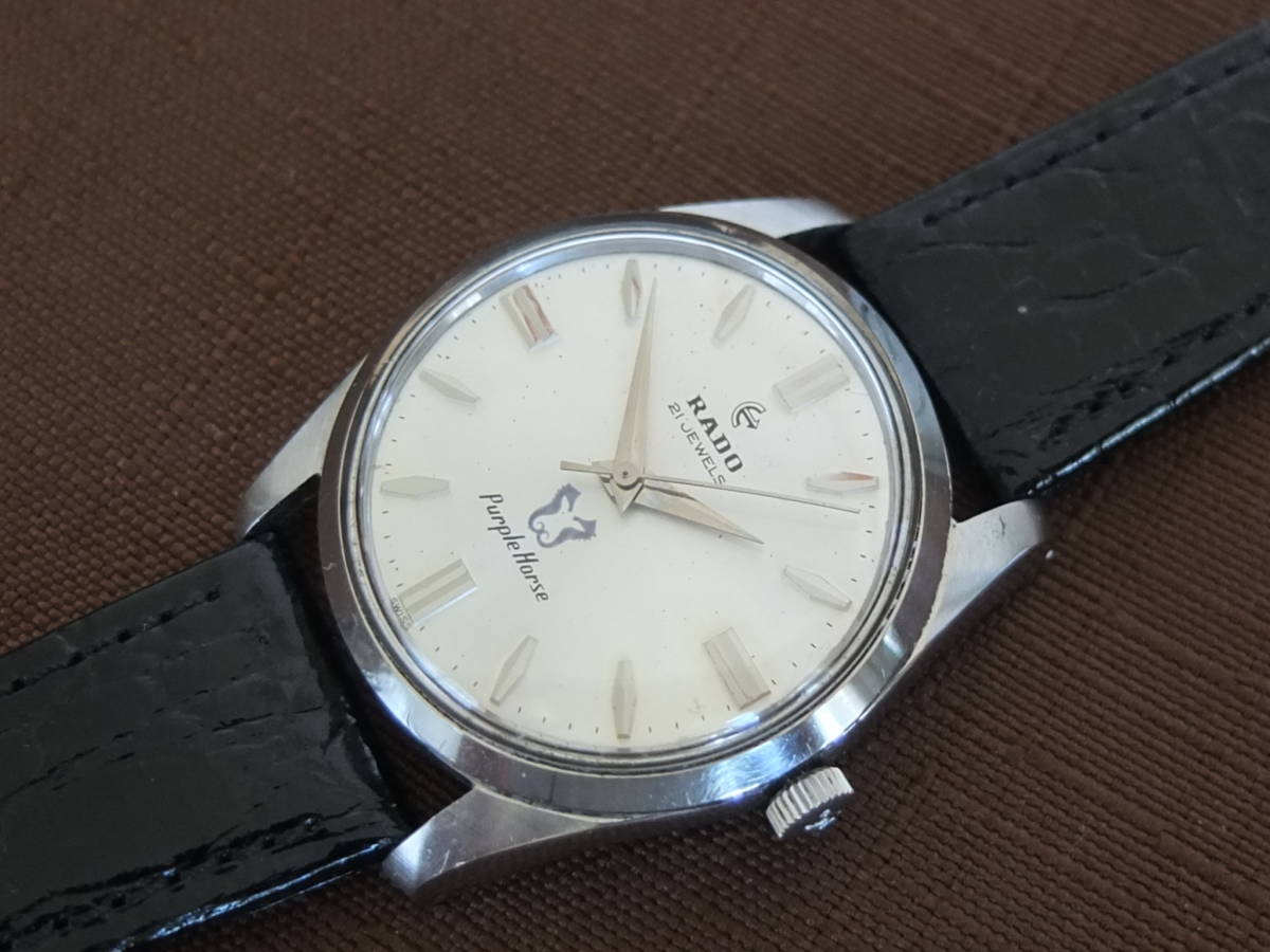 HOT，安い ラドー RADO パープルホース 手巻き 21石 RADO Purple Horse 