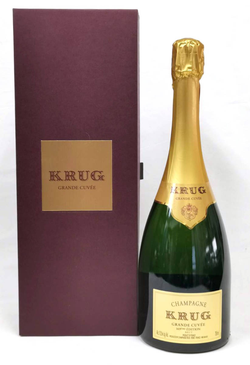 大得価，限定セール 箱付き クリュッグ グランド キュヴェ ブリュット エディション169 NV 750ml 12.5%／シャンパン シャンパーニュ Krug Grande Cuvee Brut(その他)｜売買されたオークション情報、yahooの商品情報をアーカ スパークリング