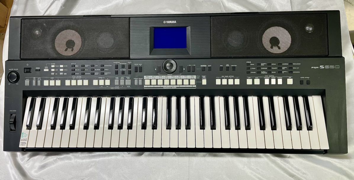 ☆YAMAHA ポータブルキーボード PSR-S650 2012年製 61鍵盤 865音色 AC