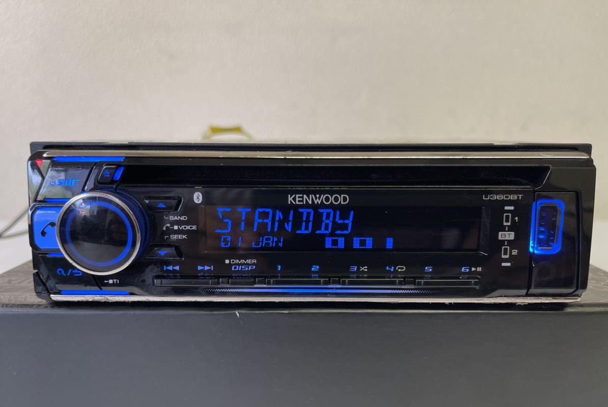 KENWOOD ケンウッド U360BT カーオーディオ 1DIN オーディオ Bluetooth