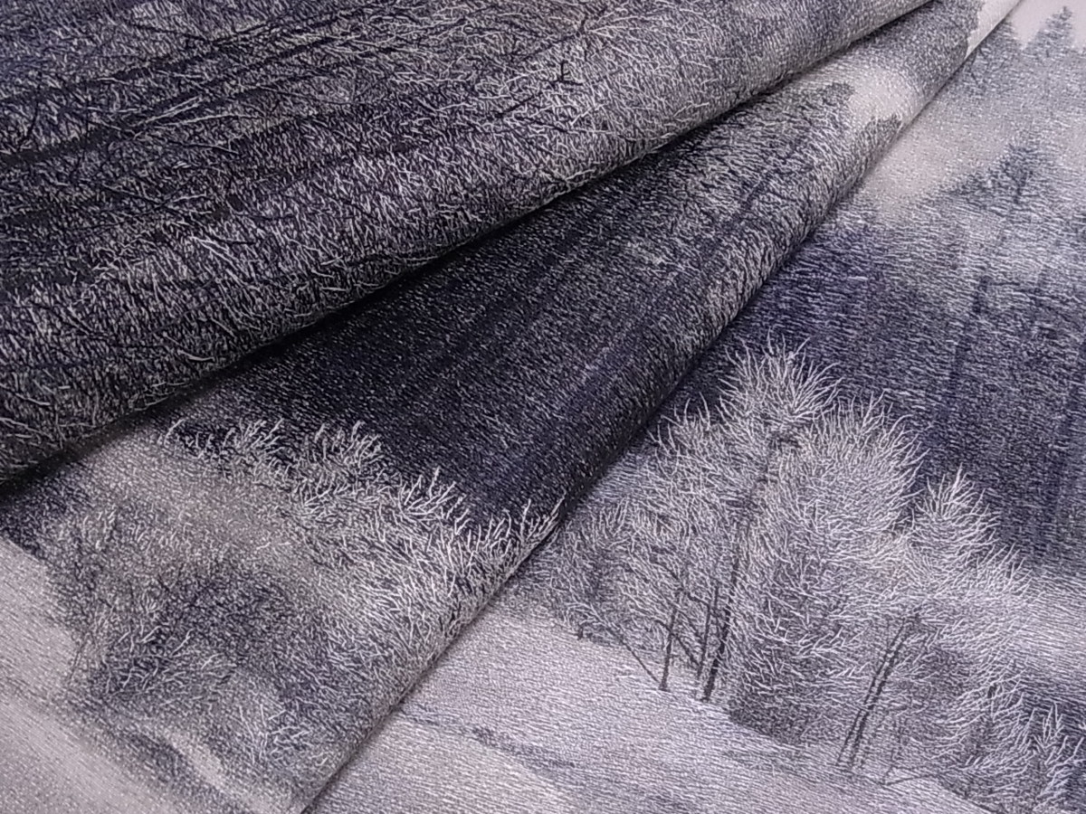 平和屋着物■訪問着　中国国宝刺繍　乱針刺繍　水辺草木文　暈し染め　銀彩　逸品　tx2391 相良刺繍 訪問着 中国三大刺繍 新作情報芸術的な刺繍を生み出す中国の人間国宝と呼ばれる 秋 逸品