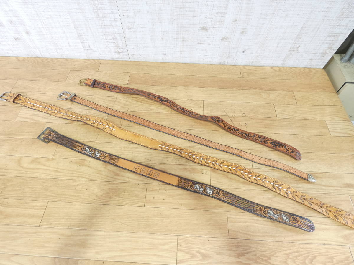 ▲カービングレザー 色々 22点まとめて ハンドバッグ/ポーチ/ポシェット/ベルト/財布など レザーベルト ※中古品 ＠140 - | 期間限定 HIGH CAMP REN《ポーチ》柔らかい革の質感とシンプルなデザインのレザー