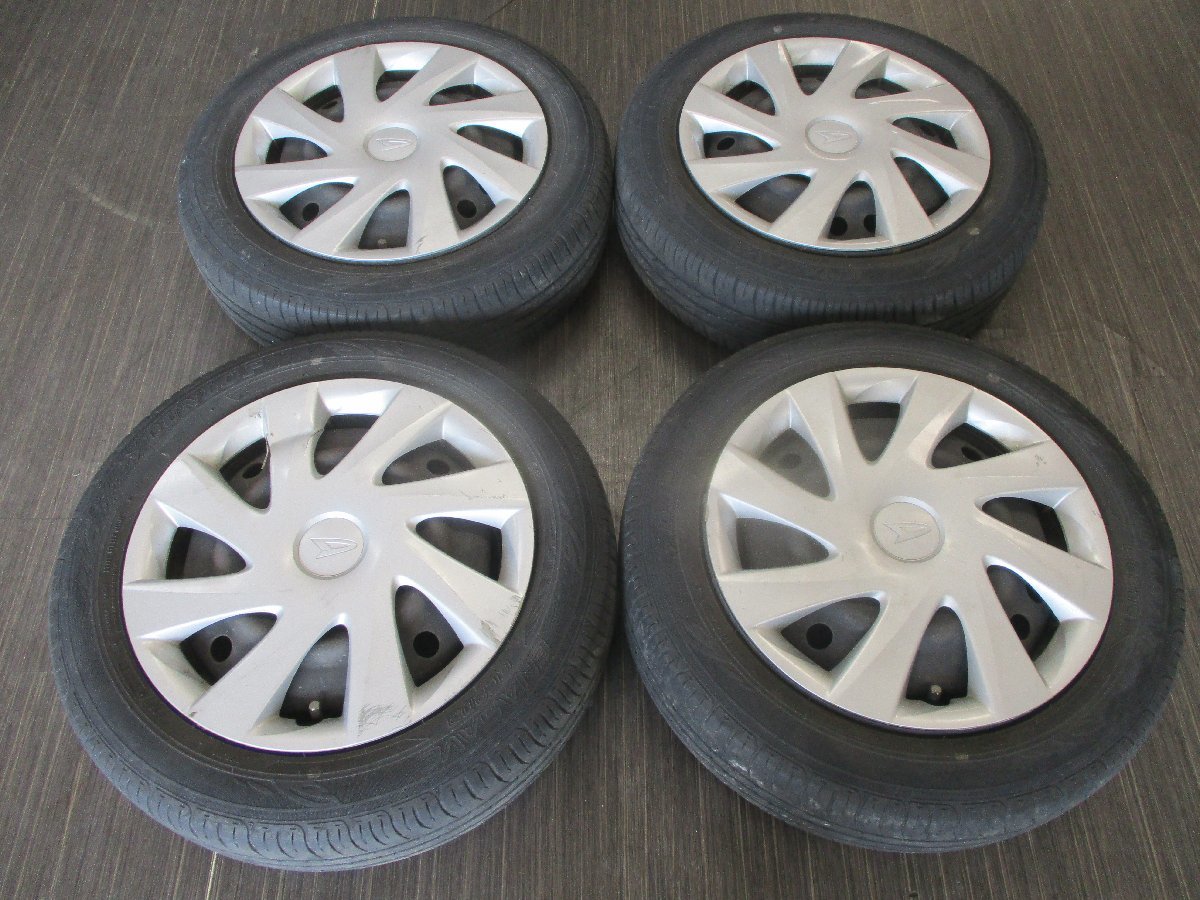 中古☆ダイハツ純正14インチ スチールホイールタイヤ4本セット 
