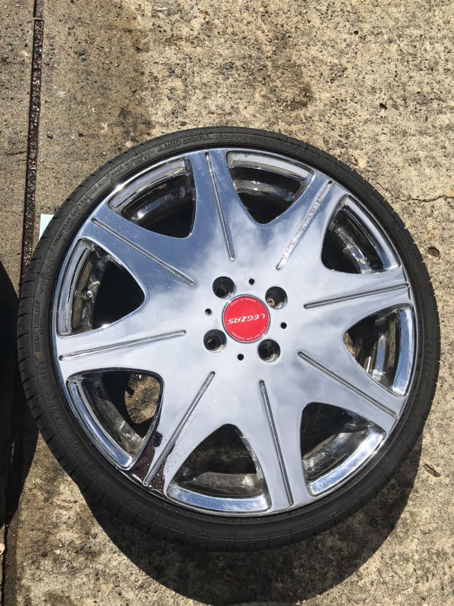 1円〜】LEGZAS 17インチ アルミホイール 軽自動車 5.5J インセット48 