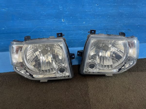 三菱 パジェロミニ 純正 左右 ヘッドライト H58A Koito100-37007