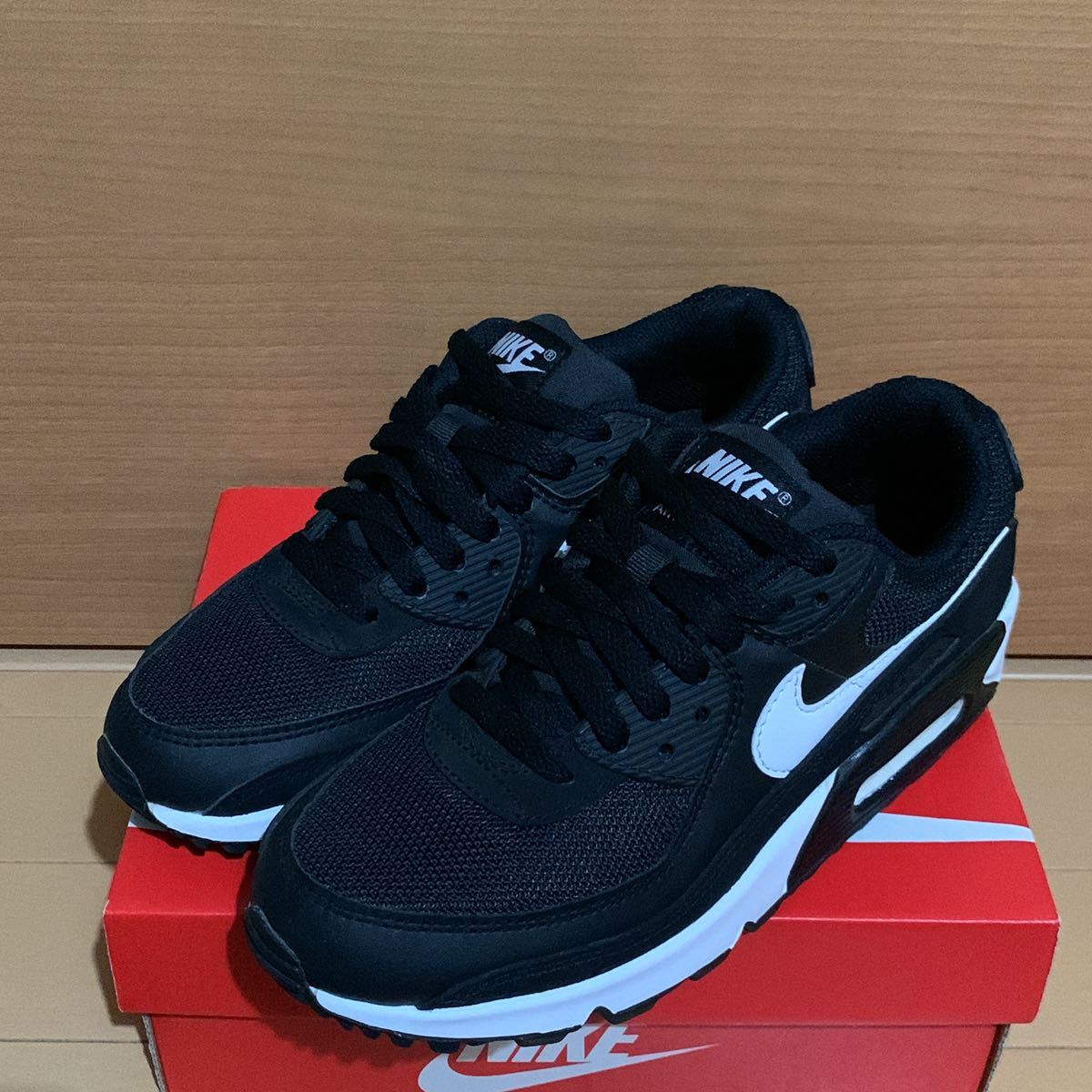送料無料 NIKE AIR MAX 90 ナイキ エアマックス 24.5 cm ブラック 