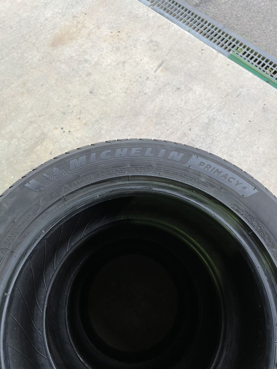 超美品 バリ山 バリ溝 2021年製 ミシュラン PRIMACY4 225/55R16 4本セットMICHELIN サマータイヤ