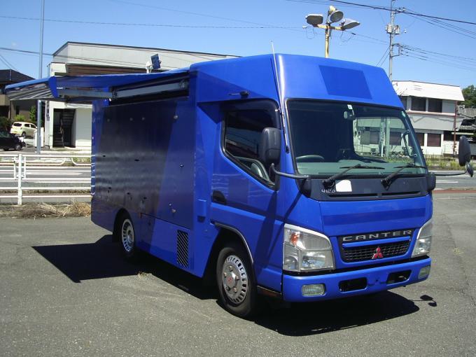 人気，SALE H18年キャンターエアロパネルバンアルミバン4WDオーニング付キャンピングキッチンカー移動販売車トランポサービスカー用途多数NoxPM適合(2tトラック、小型トラック)｜売買されたオークショ 2tトラック、小型トラック