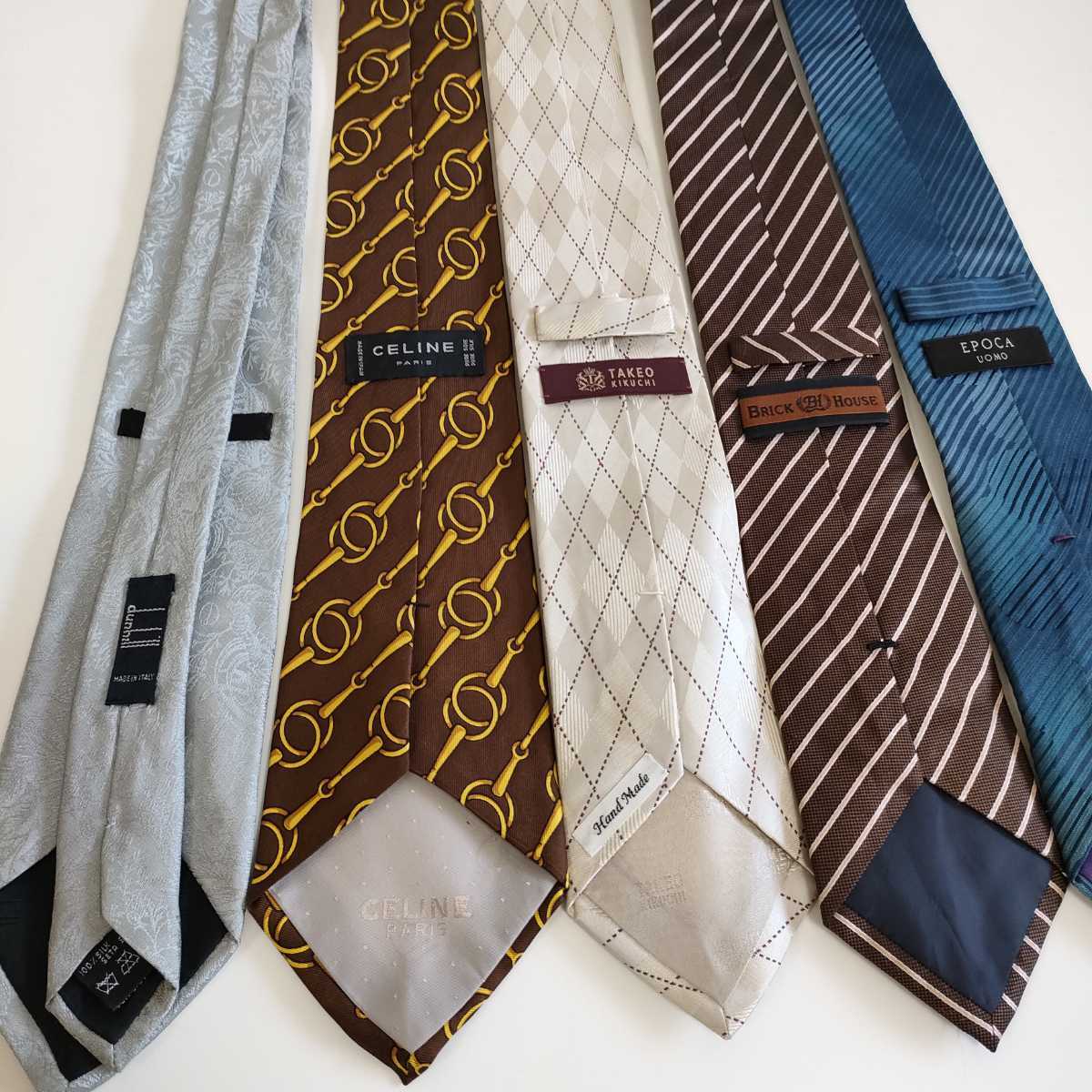 ネクタイ5本セットまとめ売りDunhill（ダンヒル）セリーヌ