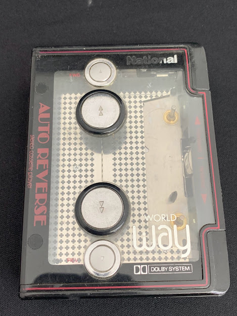 ジャンク品扱い National ナショナル WORLD way ポータブルカセット