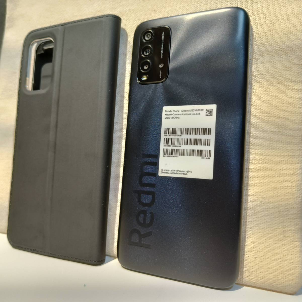 ST-00363] Xiaomi Redmi 9T カーボングレー 64GB 国内版 SIMフリー