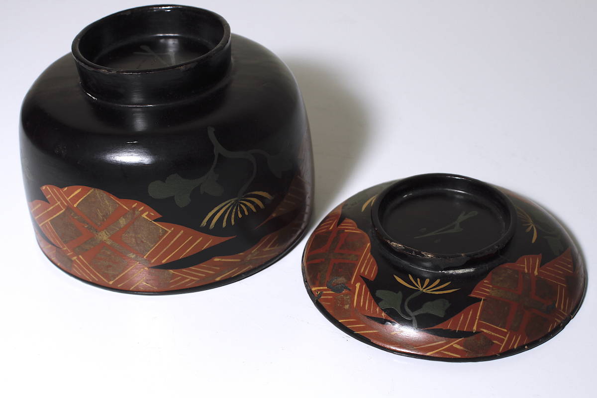 桃山〜江戸初期 根来椀 五客 合鹿椀 浄法寺 秀衡椀 漆器 【