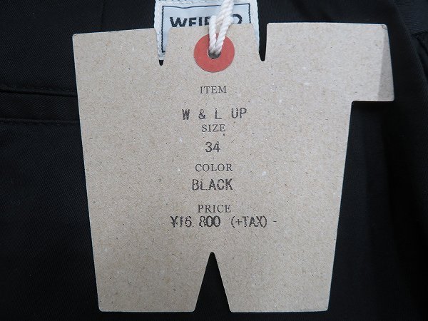 3P0829/未使用品 WEIRDO×LIFT UP タックパンツ ウィアード UP LIFT WEIRDO ワーク スラックスの通販 ブランド一覧,WEIRDO